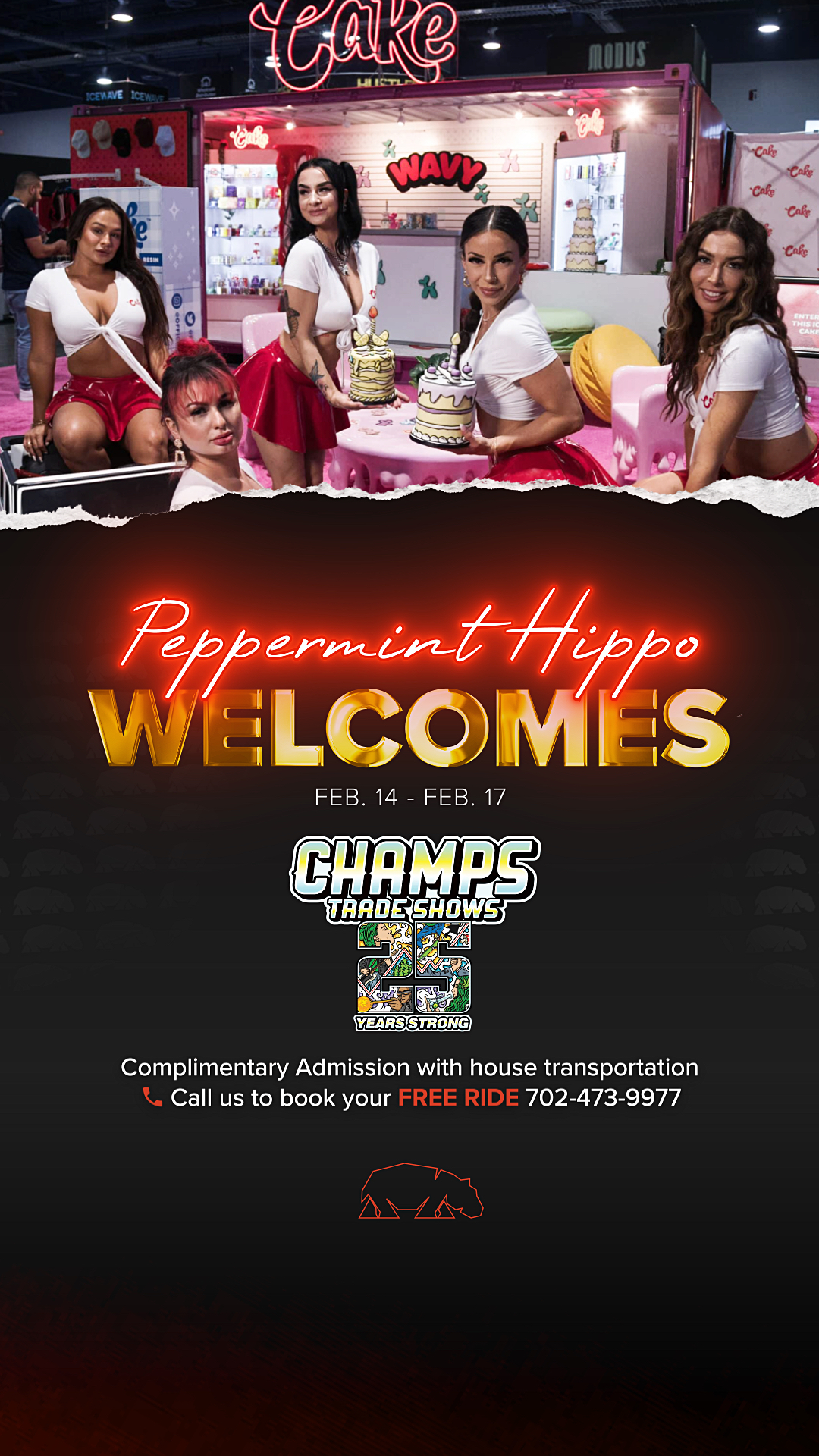 HIPPO WELCOME CHAMPS